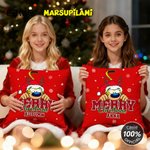 Personlig julgul prickig leopard Marsupilami mjukt kuddöverdrag med namn heminredning julklapp för barn | Callie × Marsupilami®