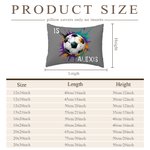 Personalized Splatter Paint Baseball Sports Throw Pillow Cover Home Decor Birthday Game Day Gift for Kids Ball Lovers