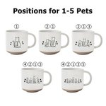 Personalizada Minimalista Gato Perro Línea de Arte 12 oz Taza de Cerámica con Nombre Aniversario Cumpleaños Regalo para los amantes de las mascotas