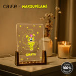 Personalised Long-Tailed Leopard Marsupilami LED Night Light with Name and Wooden Base Home Decor Christmas Gift for Children | Callie × Marsupilami®
