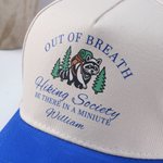 Casquette de randonneur personnalisée avec nom pour la société de randonnée Raccoon Forest Trail-tough Outdoor Camping Birthday Gift for Hikers
