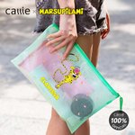 Spersonalizowana torebka z długim ogonem Marsupilami Mesh Zipper Transparent Handbag with Name Birthday Gift for Women Kids | Callie × Marsupilami®