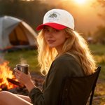 Casquette de randonneur personnalisée avec nom pour la société de randonnée Raccoon Forest Trail-tough Outdoor Camping Birthday Gift for Hikers