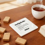 Personalized Mahjaholic 11 oz 15 oz Ceramic Mug with Name Birthday Mahjong Club Christmas Gift for Mahjong Lover Player