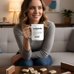 Personalized Mahjaholic 11 oz 15 oz Ceramic Mug with Name Birthday Mahjong Club Christmas Gift for Mahjong Lover Player