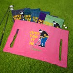 Personalized Just Tap It in Golf Cart Seat Cover with Embroidery Name Club Team Birthday Gift for Golf Player Lover