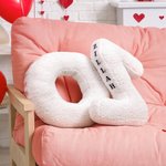 Cuscino di peluche personalizzato con nome Patch Nursery Home Decor Regalo di inaugurazione per la famiglia Kids