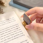 Stories Shine with Reading Time - Personalized Pearl Effect Birth Flower Name Magnetic Bookmark Clip
