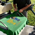 Personalized Just Tap It in Golf Cart Seat Cover with Embroidery Name Club Team Birthday Gift for Golf Player Lover