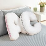 Cuscino di peluche personalizzato con nome Patch Nursery Home Decor Regalo di inaugurazione per la famiglia Kids