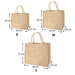 Borsa tote in iuta riutilizzabile personalizzata con fiore di nascita nome e personaggio regalo di compleanno per donne