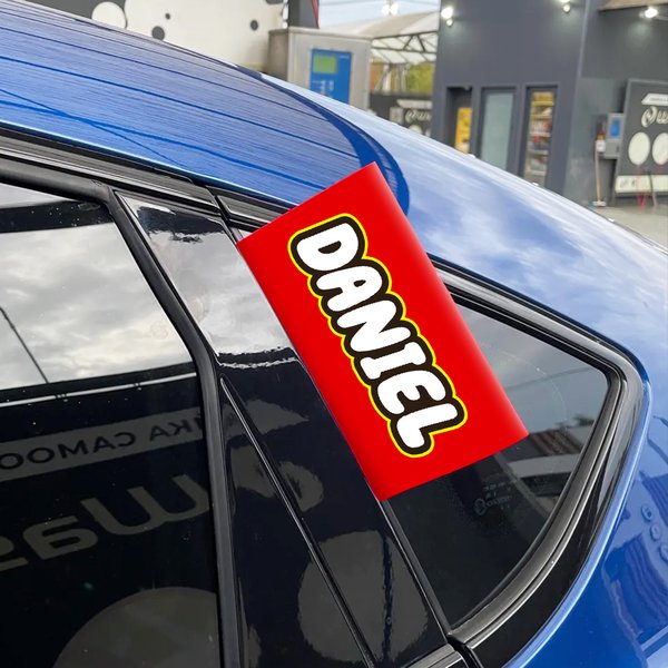 Nombre personalizado impermeable etiqueta del coche decoración del coche nuevo regalo para la familia amigos propietarios de automóviles