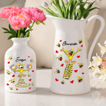 Personalised Yellow-Spotted Leopard Marsupilami Ceramic Vase with Name Home Decor Christmas Birthday Gift for Family Friends | Callie × Marsupilami®