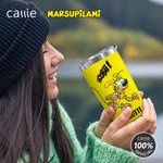 Spersonalizowany kubek z długim ogonem Marsupilami 20 uncji z imieniem i słomką Prezent urodzinowy dla dzieci | Callie × Marsupilami®