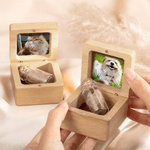 Gepersonaliseerde Foto Engelenvleugels Herinneringsflesje voor Huisdiervacht met Doos Herdenkingsgeschenk bij Huisdierverlies voor Huisdiereigenaren