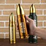 Personalized Bullet Thermos Bottle with Name Police Academy Graduation Retirement Gift  for Military Police