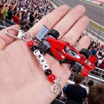 Personalized Grand Prix Car Portable Keychain Bag Charm with Text and Beaded Daily Use Birthday Gift for Motorsport Fans