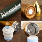 Personalized Bullet Thermos Bottle with Name Police Academy Graduation Retirement Gift  for Military Police