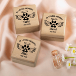 Personalized Angel Wings Photo Pet Fur Keepsake Bottle Wooden Magnetic Box Set with Name and Year Pet Loss Memorial Gift for Pet Owners