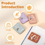 Stories Shine with Reading Time - Personalized Pearl Effect Birth Flower Name Magnetic Bookmark Clip