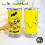 Spersonalizowany kubek z długim ogonem Marsupilami 20 uncji z imieniem i słomką Prezent urodzinowy dla dzieci | Callie × Marsupilami®