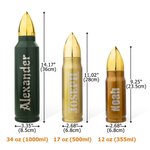 Personalized Bullet Thermos Bottle with Name Police Academy Graduation Retirement Gift  for Military Police