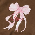 Personalised Bow Soft Long Sleeve Baby Girl Onesie Sweatshirt with Name Baby Shower Birthday Gift for Newborns New Parents