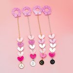 Charm Tumbler acrilico personalizzato con iniziali Uso quotidiano Regalo di compleanno e anniversario per le donne