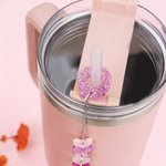 Charm Tumbler acrilico personalizzato con iniziali Uso quotidiano Regalo di compleanno e anniversario per le donne