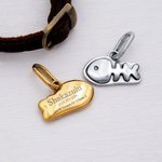 Personalized Bone Drunmstick Paw Print Shape Anti-Loss Pet Name Tag with Engraved Number and Address Daily Use Adoption Birthday Gift for Pet Owners
