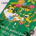 Marsupilami de cola larga personalizado Puzzles de ladrillos de ABS con texto Cumpleaños Aniversario Regalo para Pareja Amigo Familia | Callie × Marsupilami