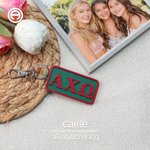 Henkilökohtainen Monivärinen kreikkalainen kirjain Avaimenperä laukku Charm Päivittäinen käyttö Sorority Bid päivä syntymäpäivälahja ystäville tytöille | Callie × Affinity Licensing