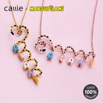 Personalized Long Tailed Marsupilami Shape Necklace with Bubble Letters Anniversary Birthday Gift for Women Girls | Callie × Marsupilami®