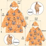 Personalised Funny Face Photo Multicolor Flannel Hoodie Daily Wear Birthday Christmas Gift for Family Friends Kids