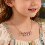 Henkilökohtainen Long Tailed Marsupilami Shape Kaulakoru Bubble Letters Vuosipäivä Syntymäpäivälahja Naisille Tytöille | Callie × Marsupilami®