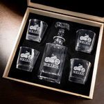 Gepersonaliseerde motorfiets gegraveerde naam whisky karaf bar accessoire verjaardagscadeau voor mannen whisky liefhebbers