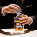 Gepersonaliseerde motorfiets gegraveerde naam whisky karaf bar accessoire verjaardagscadeau voor mannen whisky liefhebbers