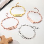 Personlig bibelversarmbånd med gravert tekst Smykkesmykker Bursdagsgave til kristne kvinner