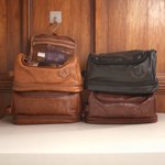 Trousse de Toilette Cuir PU Élégante et Spacieuse Personnalisé avec Monogramme et Nom Cadeau pour Homme