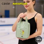 Personalized Long-Tailed Leopard Marsupilami PU Leather Handheld Cosmetic Travel Bag Birthday Gift for Sisters Friends | Callie × Marsupilami®