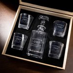 Personalized Vintage Aged Whiskey Decanter with Name and Year Birthday Father's Day Gift for Whiskey Lovers
