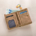 Portafoglio in pelle PU personalizzato con nome e cinturino - Regalo di Natale e compleanno per donne e ragazze