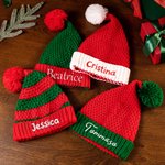 Cappello natalizio personalizzato con nome ricamato in stile unico regalo perfetto di Natale per famiglia