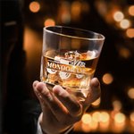 Personalized Tractor Engraved Name Whiskey Decanter and 4 Glasses Set Birthday Anniversary Gift for Men