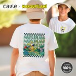 Personalized Long-Tailed Leopard Marsupilami Multicolor Kid T-shirt Sweatshirt Hoodie with Name Birthday Gift for Kids | Callie × Marsupilami®