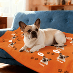 Gepersonaliseerde Paw Print This Is My Knuffeldeken Gezicht Foto Zacht Huisdier Deken met Naam Home Decor Verjaardagscadeau voor Hond Kat Eigenaren