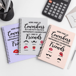 Cahier à spirales A5 personnalisé avec nom Planificateur journalier Agenda Cadeau d'anniversaire pour collègue Ami