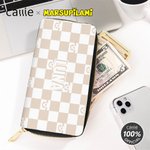 Spersonalizowana portmonetka Marsupilami Cartoon Checkerboard Pattern z imieniem i zamkiem błyskawicznym Prezent urodzinowy dla niej | Callie × Marsupilami®