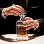 Personalized Fist Bump Whiskey Decanter with Name Bar Accessory Birthday Gift for Men Whiskey Lovers