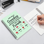 Cahier à spirales A5 personnalisé avec nom Planificateur journalier Agenda Cadeau d'anniversaire pour collègue Ami